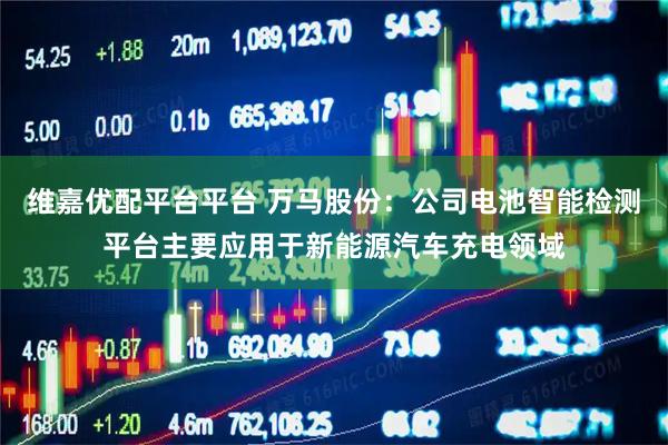 维嘉优配平台平台 万马股份：公司电池智能检测平台主要应用于新能源汽车充电领域